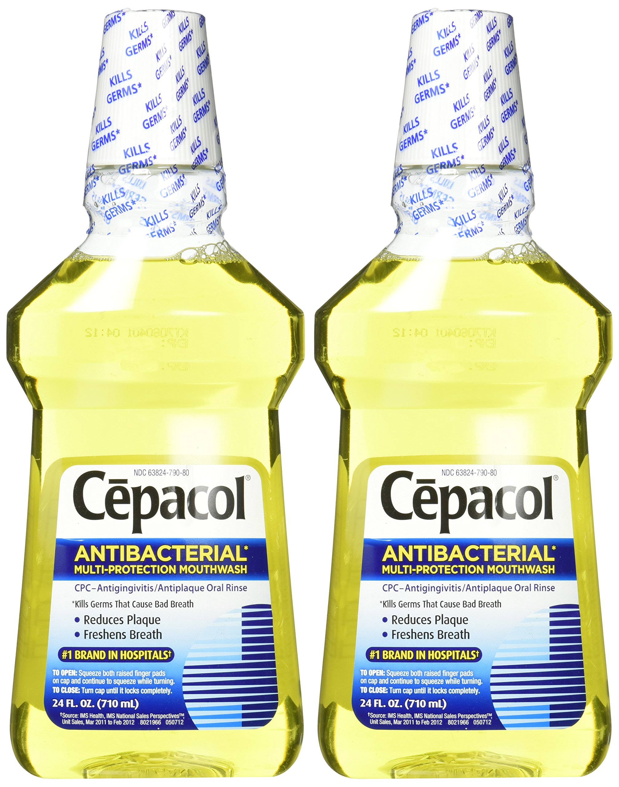 Amazon.com: Cepacol Antibacterial Mouthwash, Gold, 48oz (2X24oz